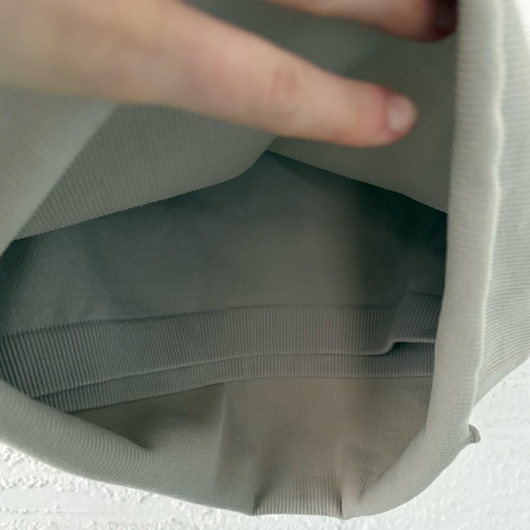 Spiritual Gangster Ribbed Top Scalloped M/L Gray NWT - Picture 8 of 8